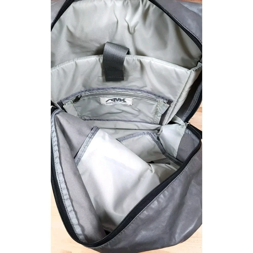 Mountain Khakis MK Flap Over Backpack Travel Laptop Bag Travel Gray